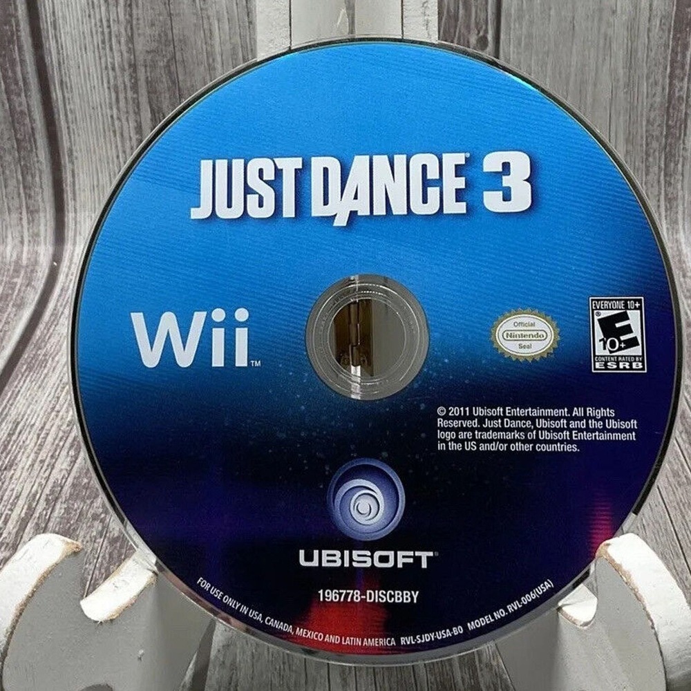 Just Dance 3 Nintendo Wii Ubisoft 2011 Rhythm Dance Game Disc Only RVL-SJDY-USA-
